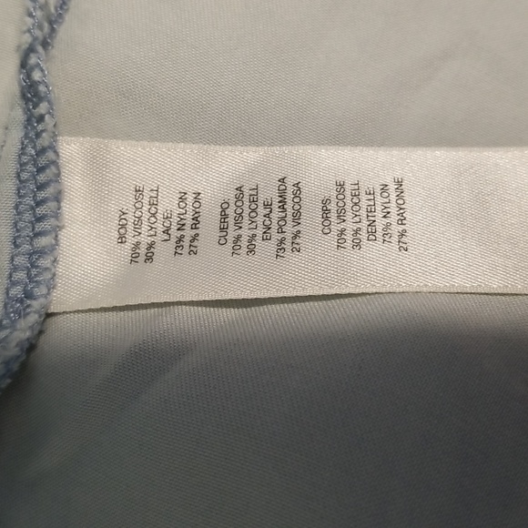 Chico's Blue Jacket Blazer open Lace size 2 - Picture 6 of 7